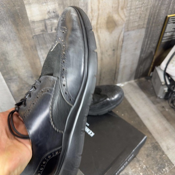 Kenneth Cole Mens Trent Black Wingtip‎ Dress Shoes Size 11 main image 14